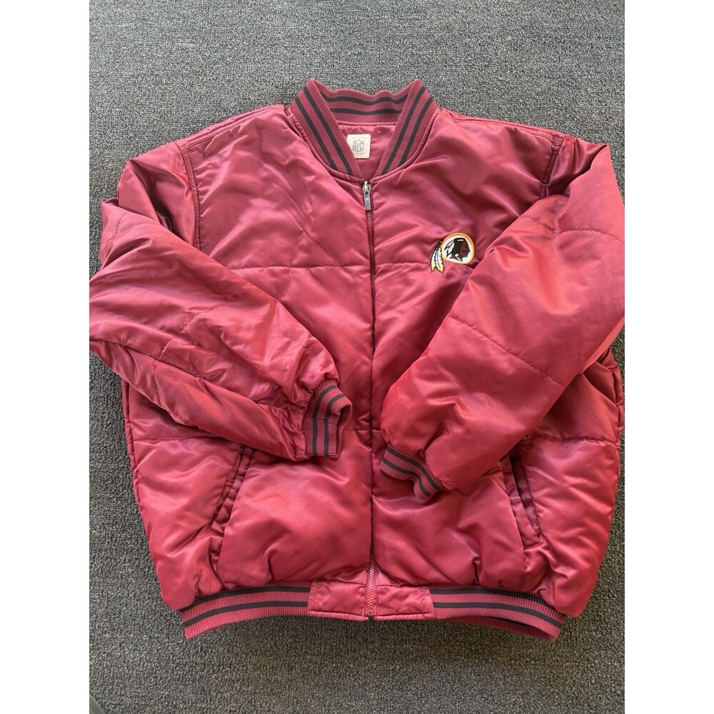 Vintage Reebok Washington Redskins 2XL Reversible Bomber Jacket - READ‎ DESC